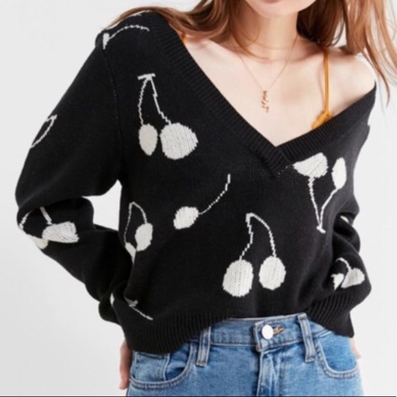Urban Outfitters Sweaters - CHERRY URBAN OUTFITTERS SWEATER